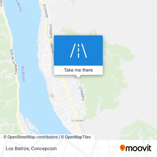 Los Batros map