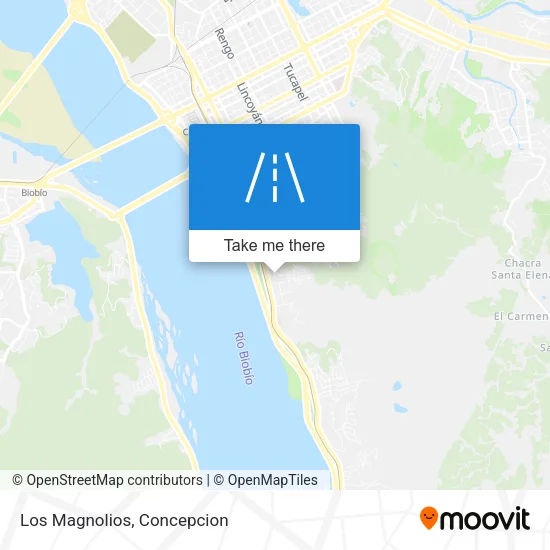 Los Magnolios map