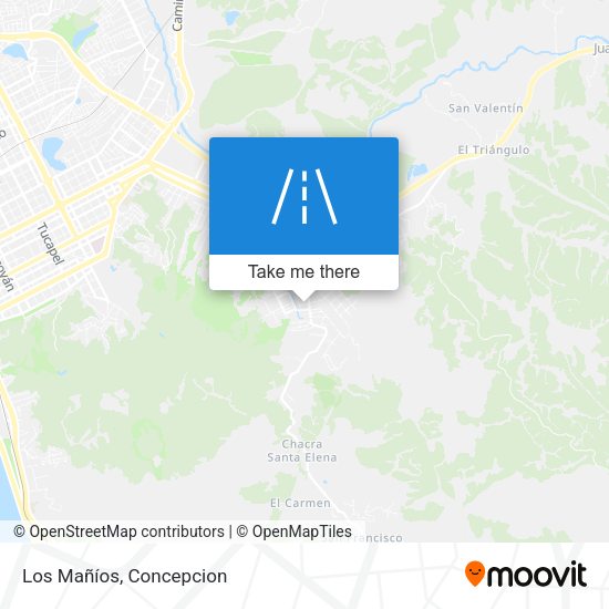 Los Mañíos map