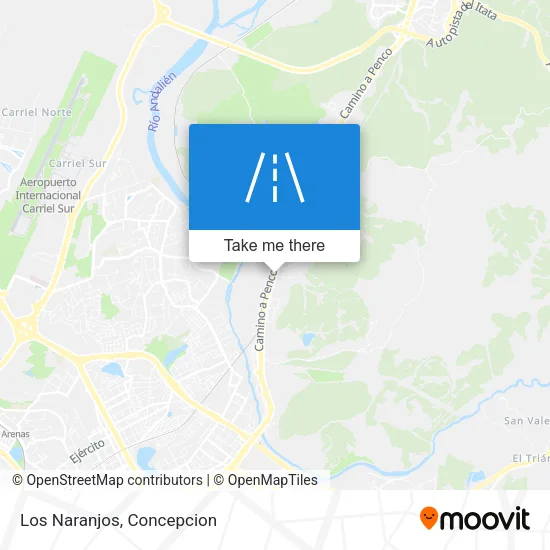 Los Naranjos map