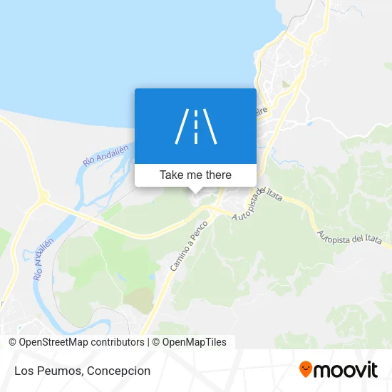 Los Peumos map