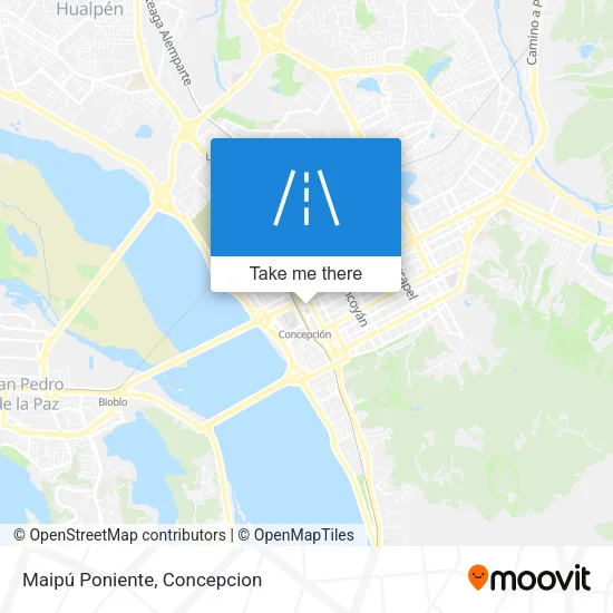 Mapa de Maipú Poniente