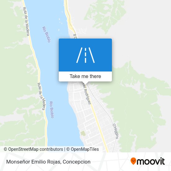 Mapa de Monseñor Emilio Rojas