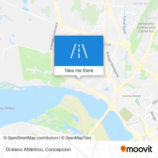 Mapa de Océano Atlántico