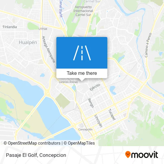 Pasaje El Golf map