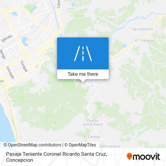 Mapa de Pasaje Teniente Coronel Ricardo Santa Cruz