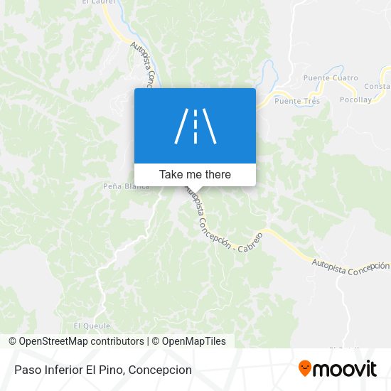 Mapa de Paso Inferior El Pino