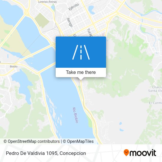 Pedro De Valdivia 1095 map