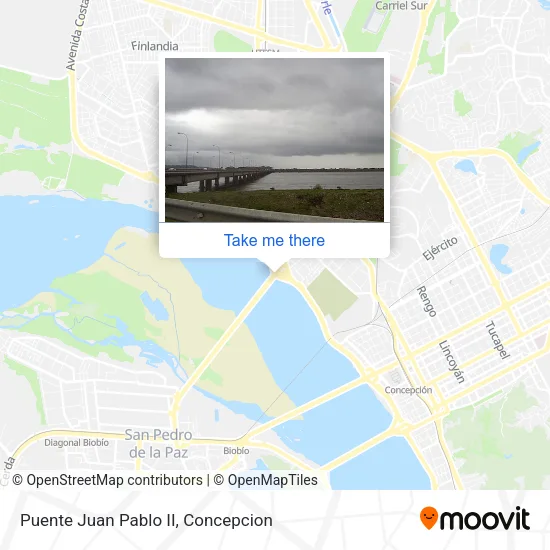 Puente Juan Pablo II map