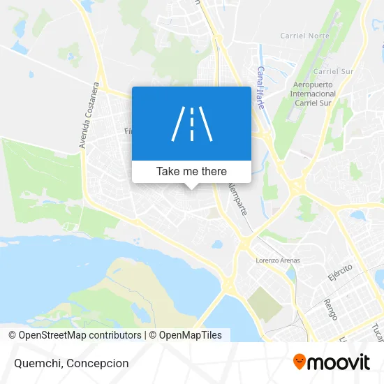 Quemchi map