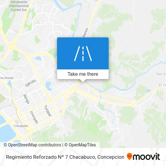 Regimiento Reforzado Nº 7 Chacabuco map