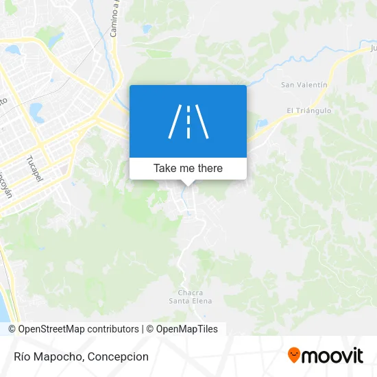 Mapa de Río Mapocho