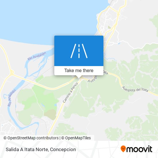Salida A Itata Norte map