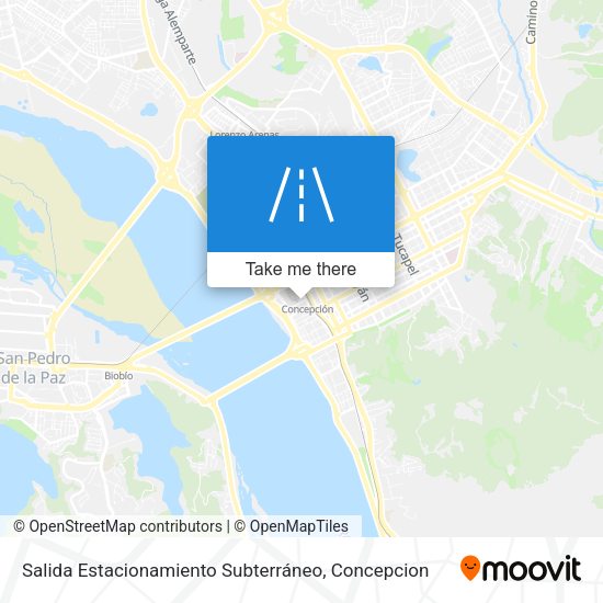Salida Estacionamiento Subterráneo map