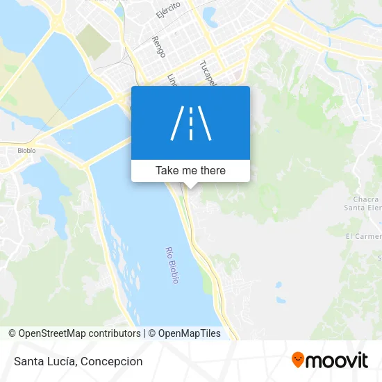 Santa Lucía map