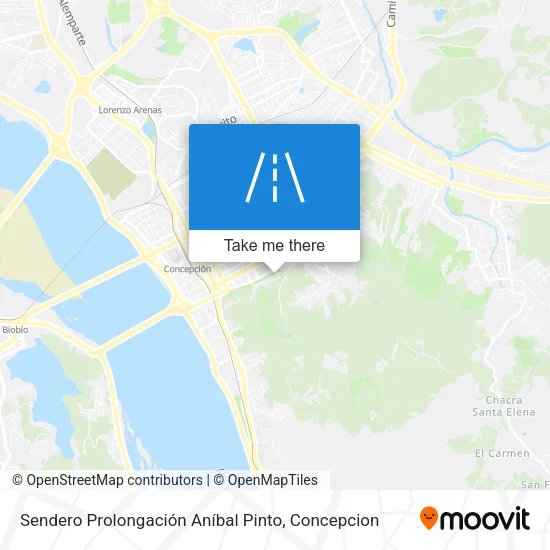 Mapa de Sendero Prolongación Aníbal Pinto