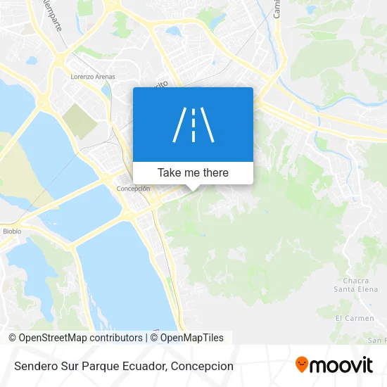 Mapa de Sendero Sur Parque Ecuador