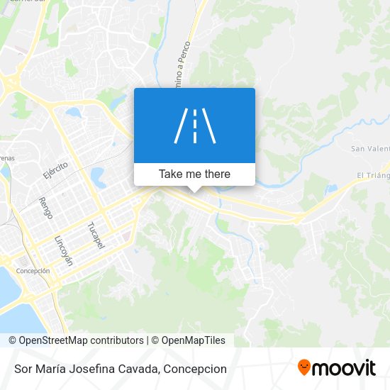 Sor María Josefina Cavada map