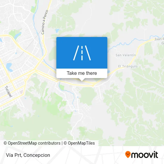 Vía Prt map
