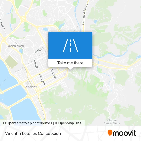 Mapa de Valentín Letelier