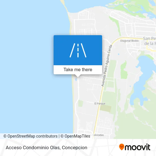 Mapa de Acceso Condominio Olas
