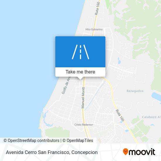 Avenida Cerro San Francisco map