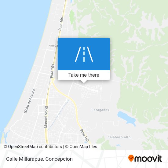 Mapa de Calle Millarapue