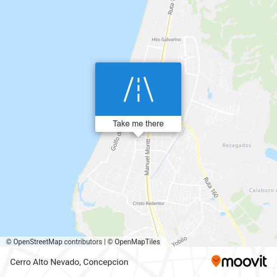 Cerro Alto Nevado map