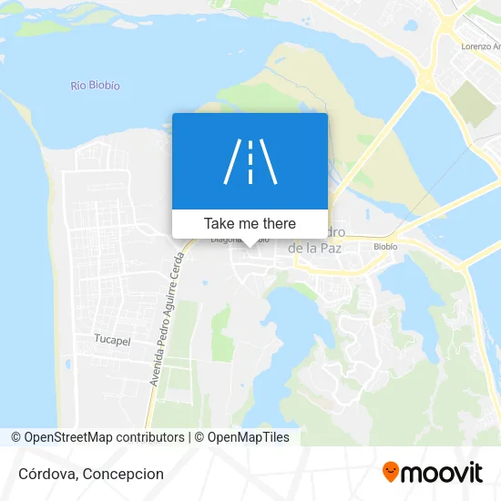Córdova map