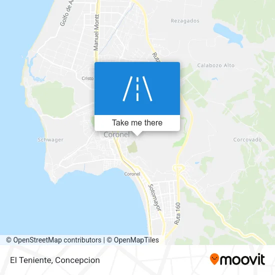 Mapa de El Teniente