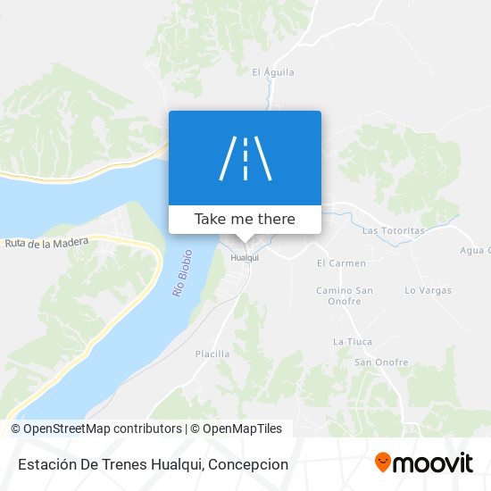 Mapa de Estación De Trenes Hualqui