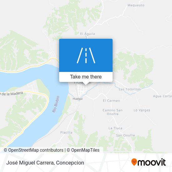 José Miguel Carrera map