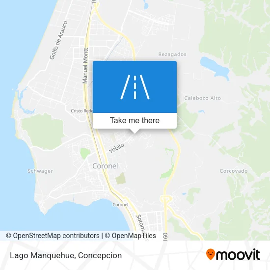 Mapa de Lago Manquehue