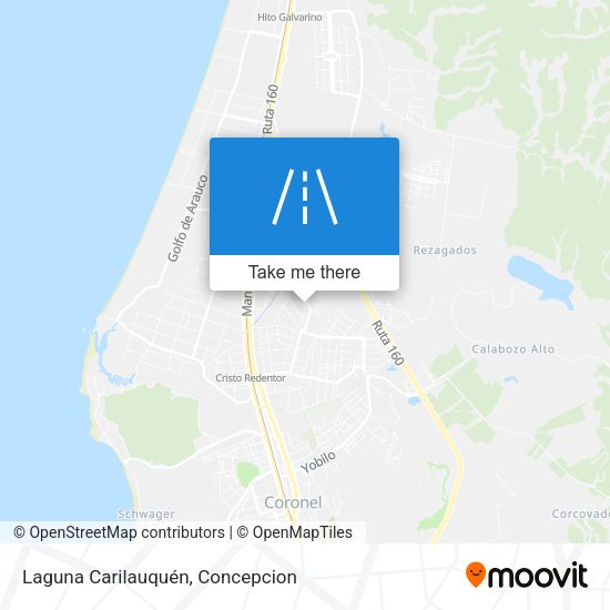 Laguna Carilauquén map