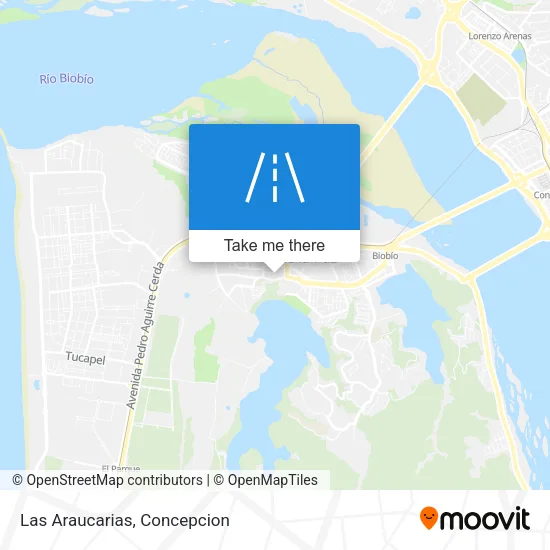 Las Araucarias map