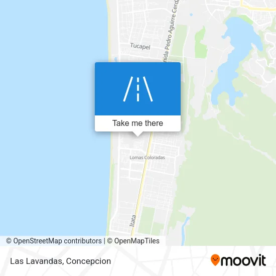 Las Lavandas map