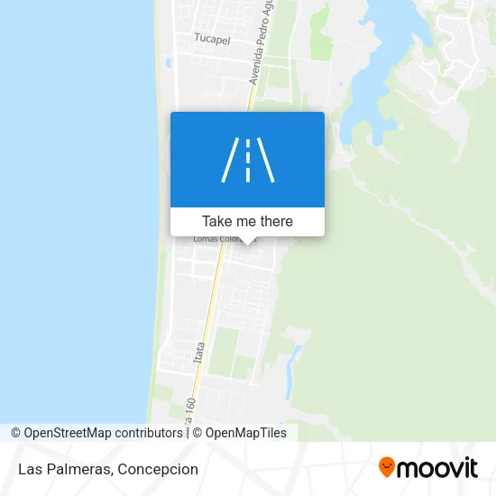 Las Palmeras map