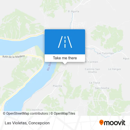 Las Violetas map