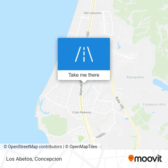 Los Abetos map