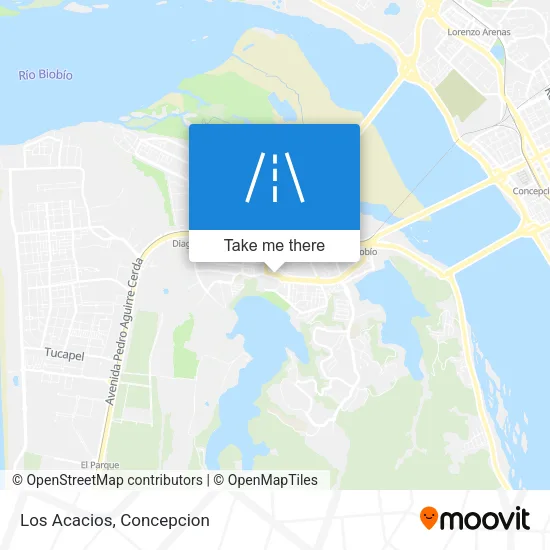 Los Acacios map
