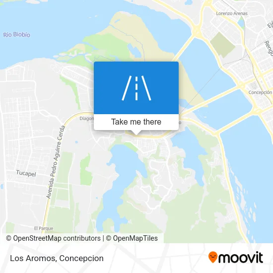 Los Aromos map