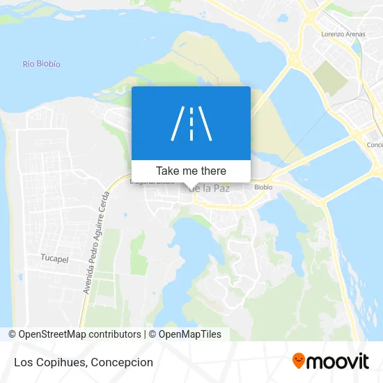 Los Copihues map