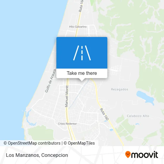 Los Manzanos map