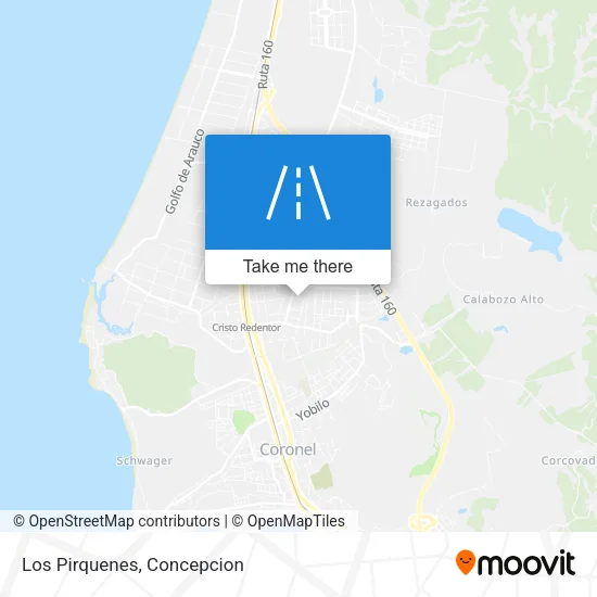 Los Pirquenes map