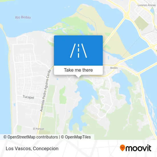 Los Vascos map
