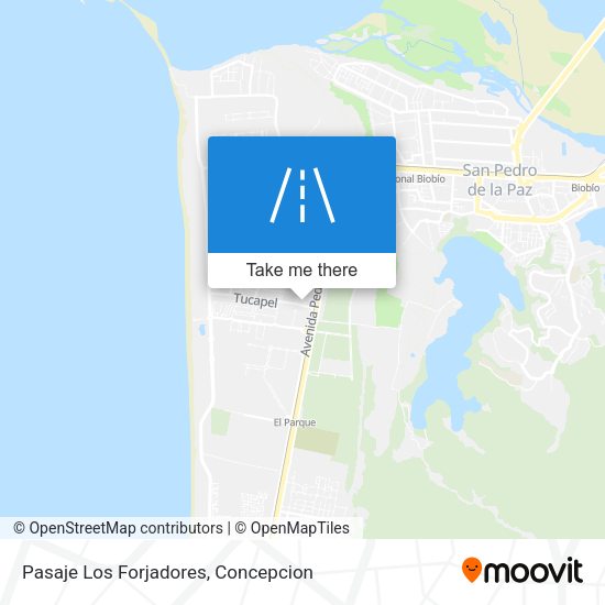Pasaje Los Forjadores map