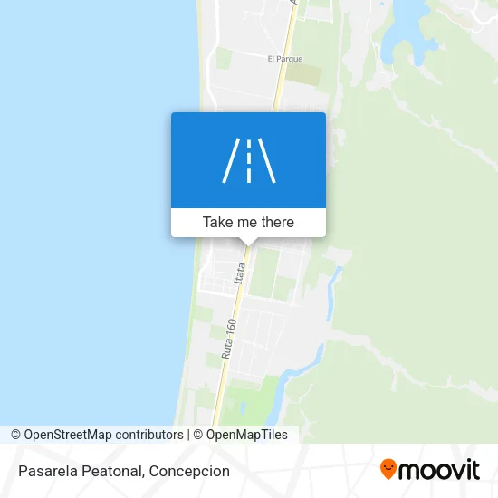 Pasarela Peatonal map