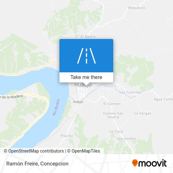 Mapa de Ramón Freire