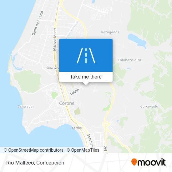Río Malleco map