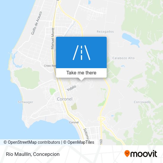 Río Maullín map